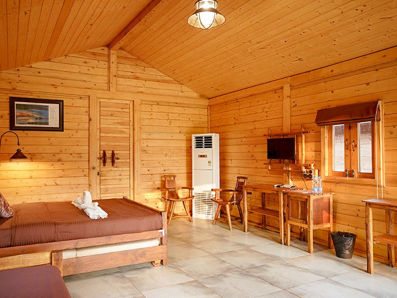 wooden chalets